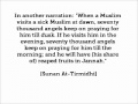 HaD-337 -- Virtues of visiting the sick - hadithaday.org