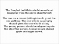 HaD-314 -- Etiquette of offering Greetings - hadithaday.org