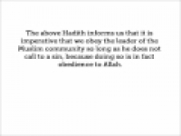 HaD-294 -- Obeying Allah's Messenger and the Muslim Ruler - hadithaday.org