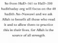 Introduction to 40 Hadith An-Nawawi - hadithaday.org