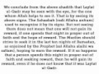 HaD-126 -- Signs of Laylat ul-Qadr - hadithaday.org