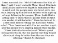 HaD-106 -- Taraweeh prayers - hadithaday.org