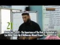 Sheikh Feiz : 21. Can Never Make Up A Deliberate Missed Prayer - TIOTPOR Part 2