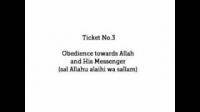 HaD-3: Ticket No.3 - Obedience towards Allah and His Messenger - hadithaday.org