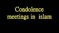 Condolence in islam